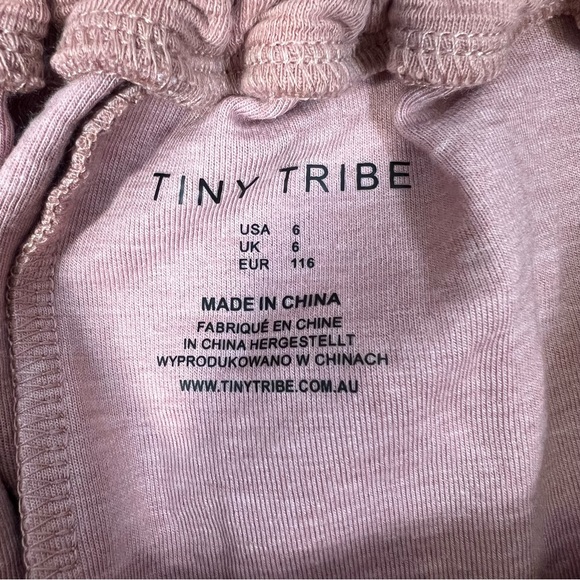 NWT Tiny Tribe Girls Dusty Rose Textured Short 6 - Picture 7 of 9